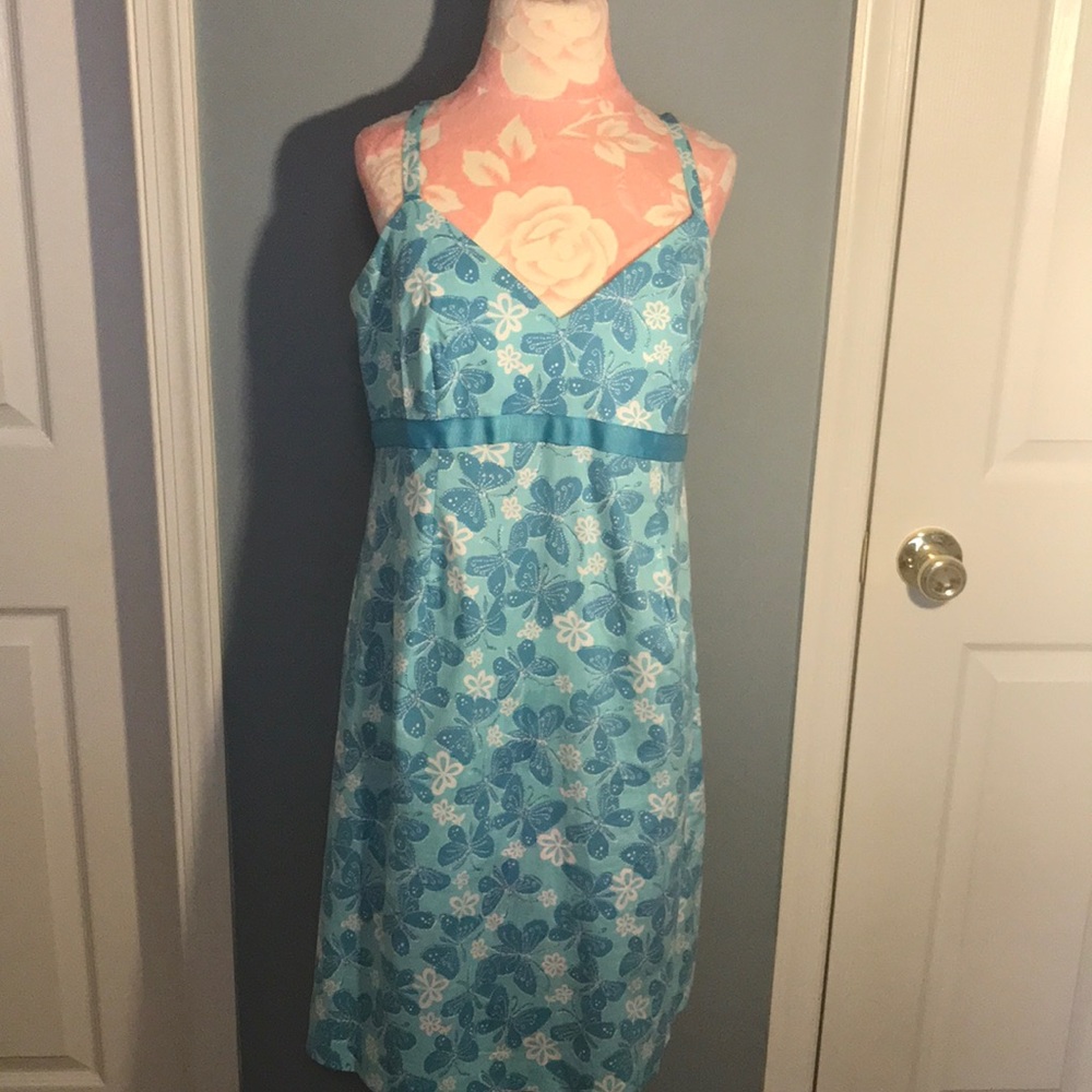 Mimi Maternity Spaghetti Strap Butterfly Dress